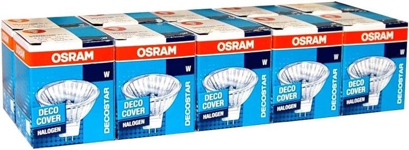 Osram 10 x Osram Halogen 50W GU5.3 12V 36° 44870 WFL Decostar 50 Watt lamp warm white dimmable [Energy Class B] - Image 2