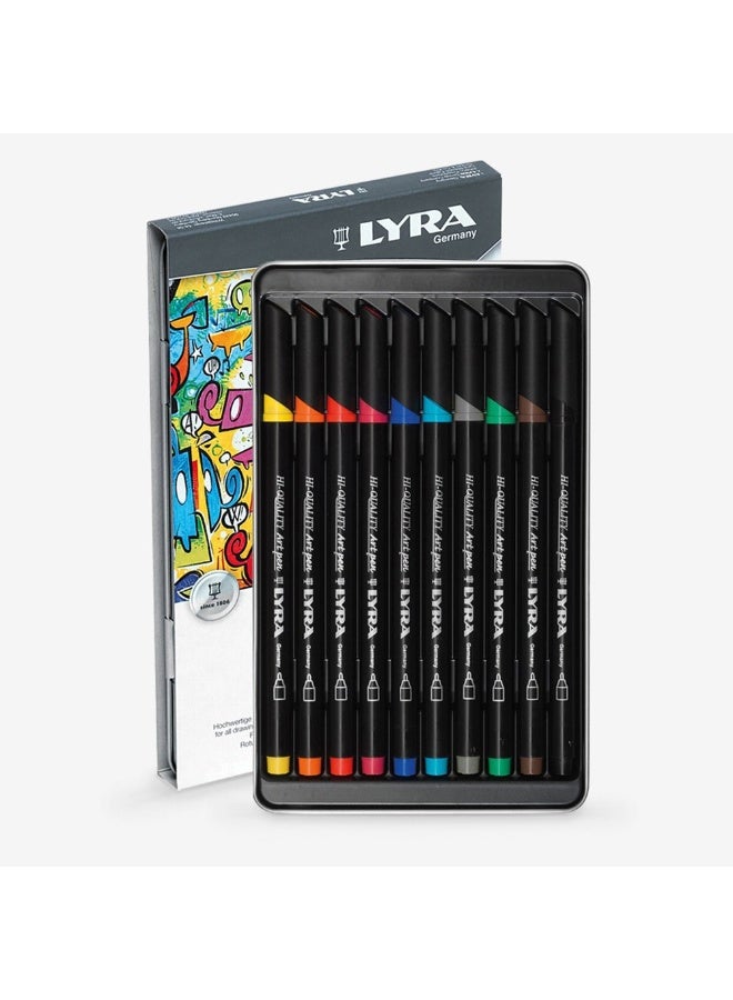 Lyra Art Pen Set Of 10 Color