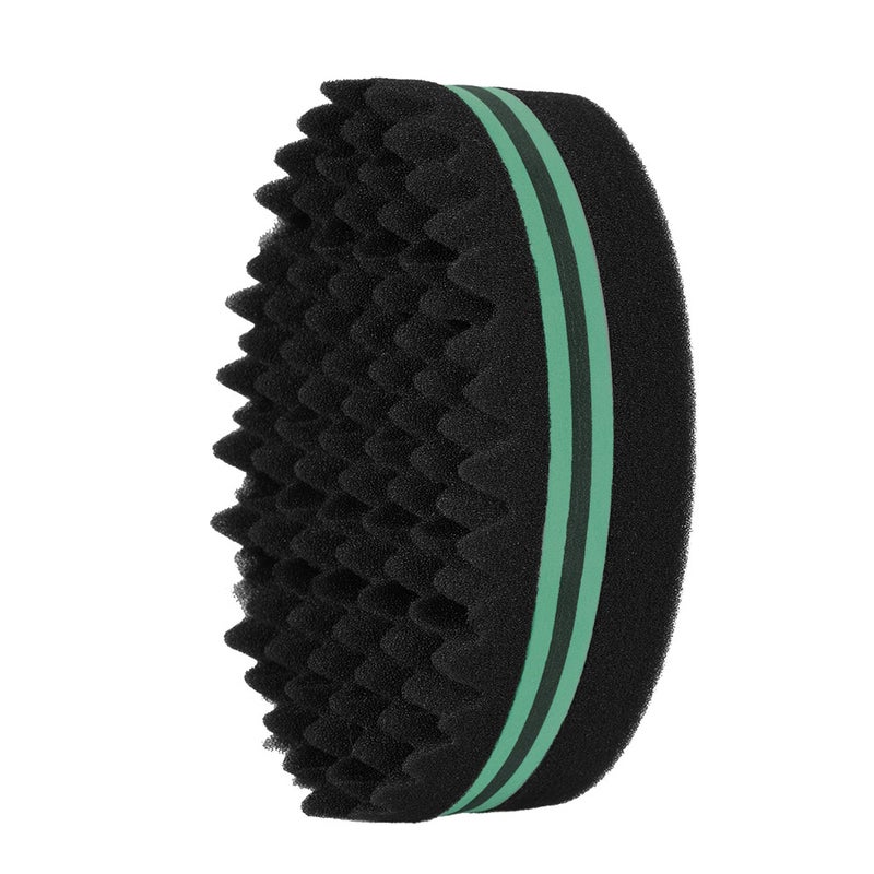 1Pc Oval Brush for Afros Dreadlocks Curl Coil Wave Double-sided Hair Twist Sponge Magic Hair Braider Random Color - Image 1