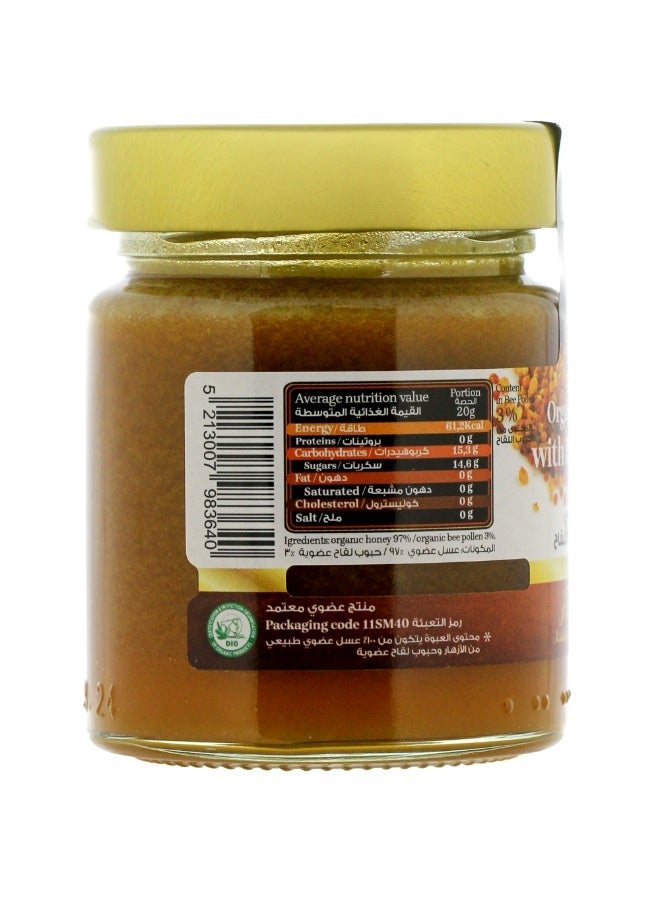 Axion Esti Organic Honey with Bee Pollen 250g | Raw Greek Superfood Honey | Energy & Nutrient Boost  Arabic - Image 3