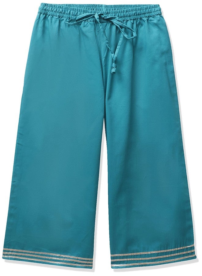 BIBA GIRL PRINTED STRAIGHT KID(KW4188_TEAL_9) - Image 4