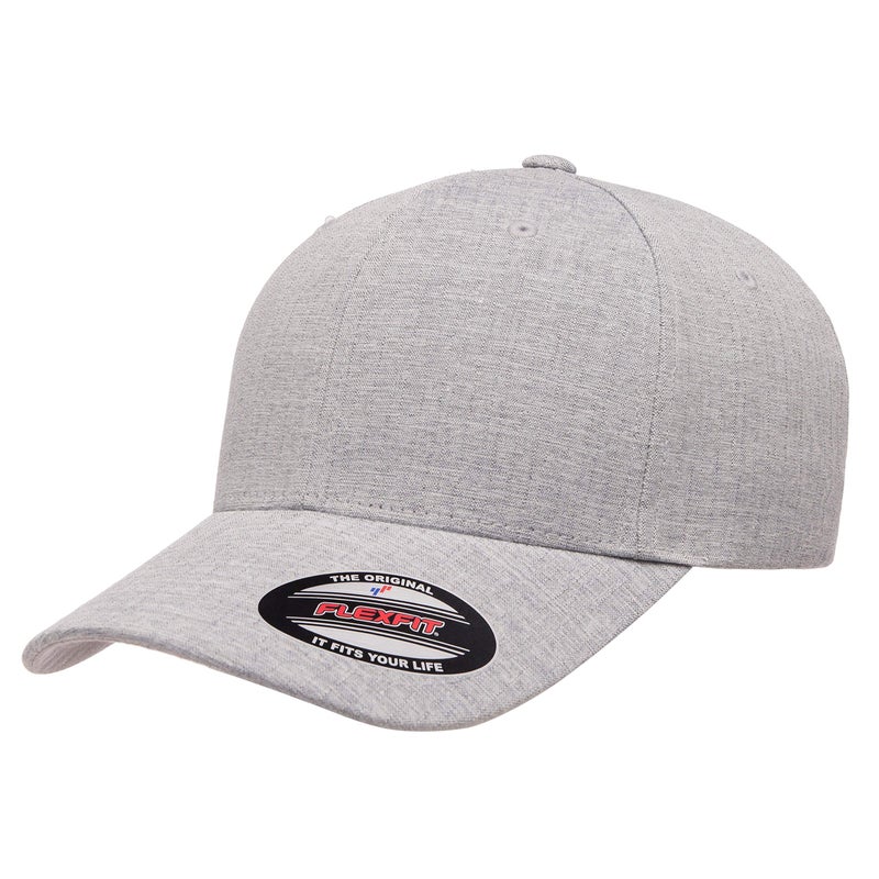 Flexfit Men's Heatherlight Cap, Melange Silver, L/X-Large - Image 1