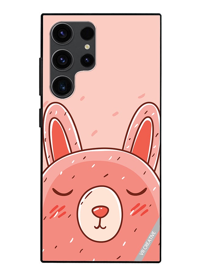 VR CREATIVE Protective Case Cover For Samsung Galaxy S24 Ultra Sleeping Rabbit Design Multicolour - Image 1