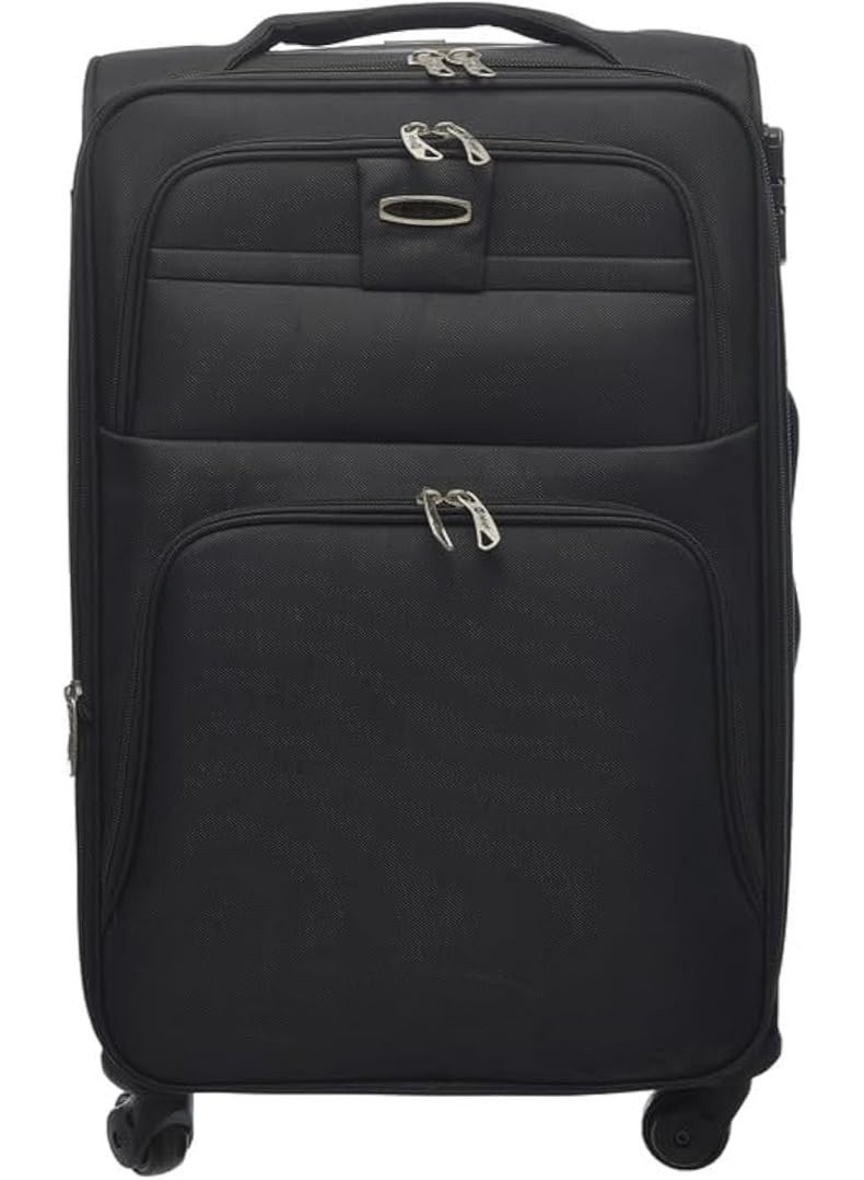 32-Inch Black Travel Trolley Luggage with Wheels – Large Size Rolling Suitcase - Image 1