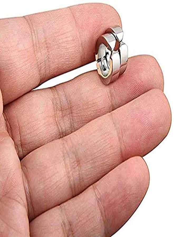 ASSU Earrings For Men Non Piercing Assu Hinged Hoop Earrings Non-piercing Earrings Ear Clip Fake Ear Hoops For Men And Women (Gold) - Image 3
