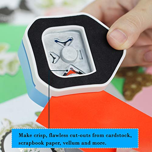 ECOHU Round Corner Punch, 3 in 1-3 Way Corner Puncher Cutter for Paper Craft (R4mm+R7mm+R10mm) for Cutting Different Corners, DIY Projects, Card Making & Scrapbooking - Image 4