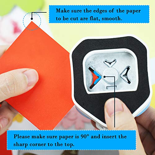 ECOHU Round Corner Punch, 3 in 1-3 Way Corner Puncher Cutter for Paper Craft (R4mm+R7mm+R10mm) for Cutting Different Corners, DIY Projects, Card Making & Scrapbooking - Image 5
