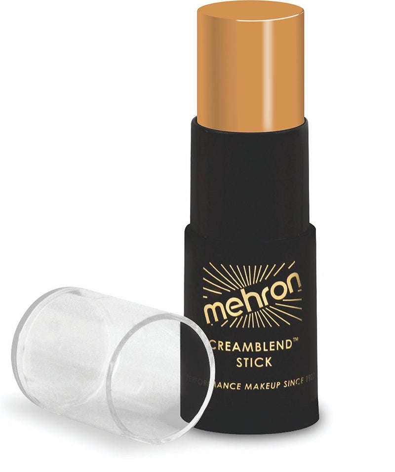 Mehron Makeup CreamBlend Stick | Face Paint, Body Paint, & Foundation Cream Makeup | Perfect for Halloween .75 oz (21 g) (Medium Dark 0) - Image 1