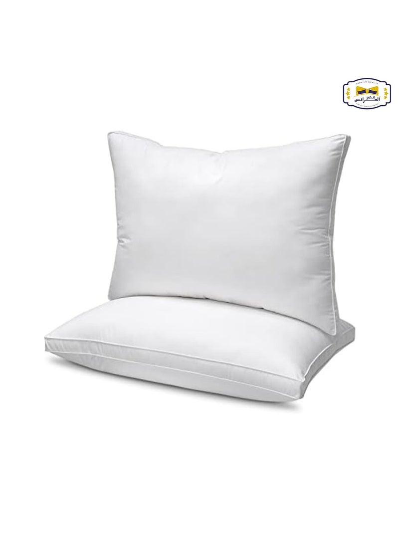 Freedom 2 hotel pillows from Bridal Palace, a feather-like pillow that provides you with super softness, microfiber, size 75 x 50 cm - white - Image 1