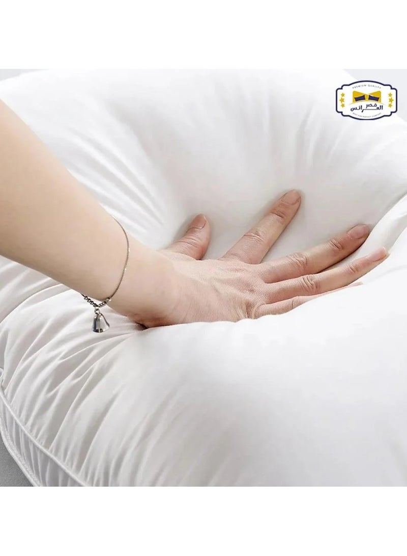 Freedom 2 hotel pillows from Bridal Palace, a feather-like pillow that provides you with super softness, microfiber, size 75 x 50 cm - white - Image 4