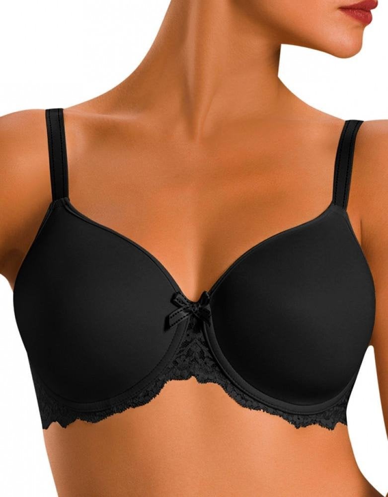 Chantelle Womens Rive Gauche Full Coverage Smooth Bra Black 32C - Image 1