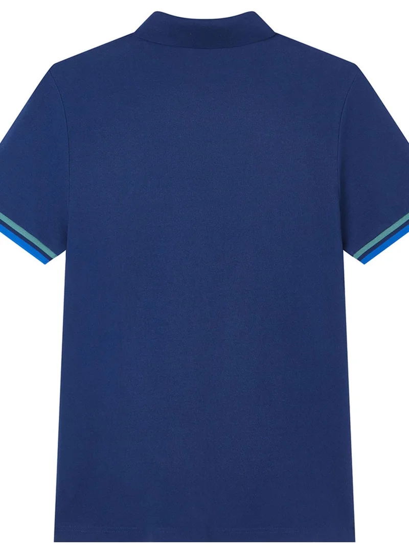 GIORDANO  Men’s Cotton Slim Performance Polo with Small Lion Embroidery for Men | Best Price UAE