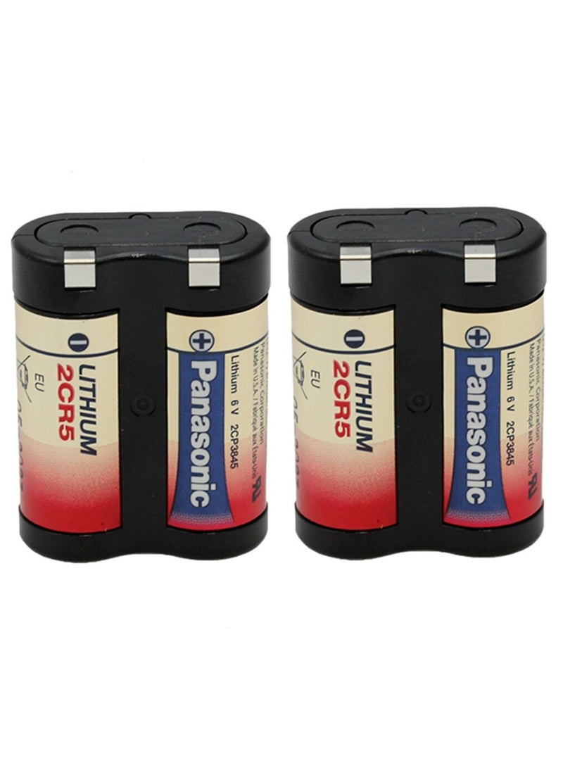 Panasonic 2-Pieces Panasonic 2CR5 Lithium 6V Batteries