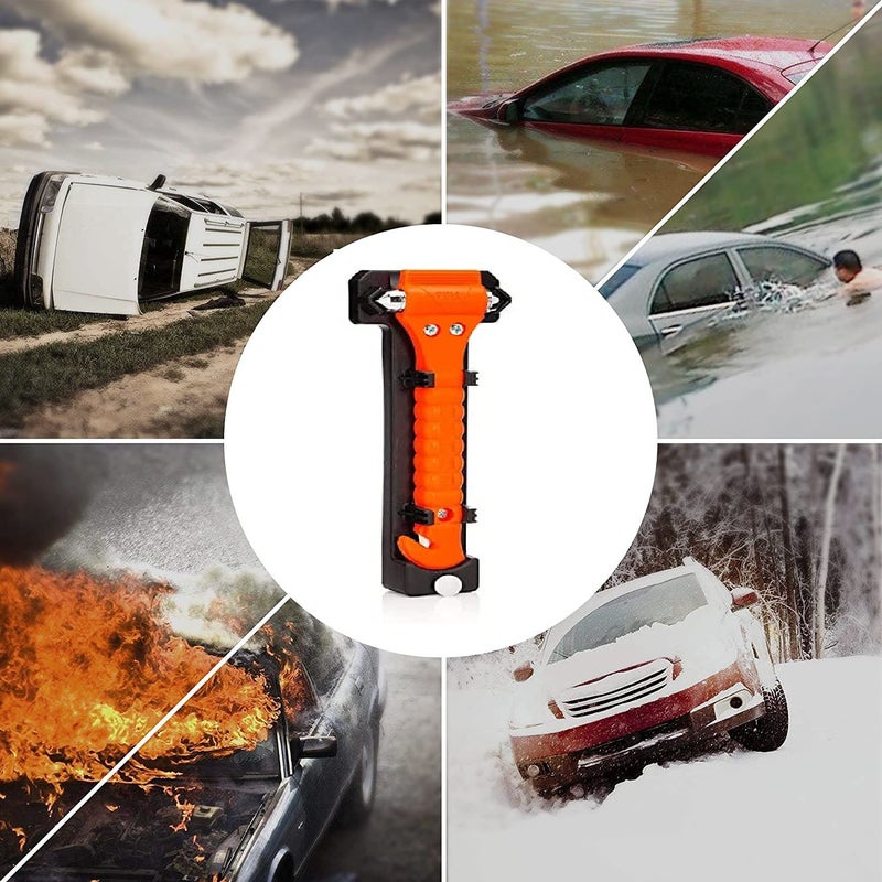 HSR Car Accessories Emergency Escape and Rescue Tool with Seatbelt Cutter and Window Glass Hammer - Image 4