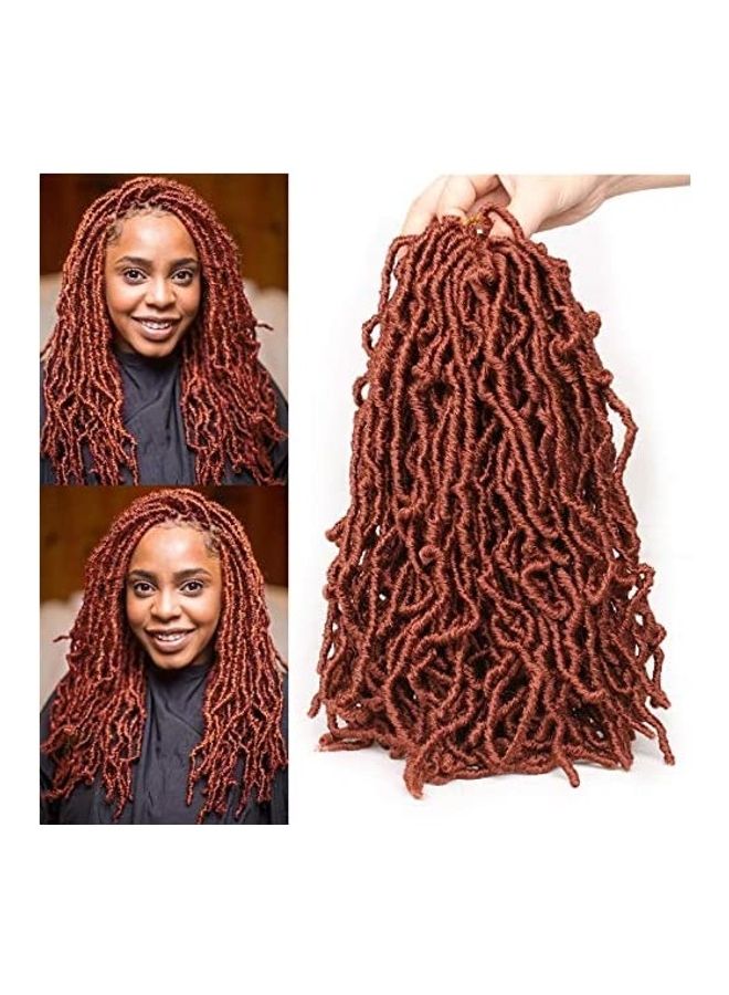 NIBEMINENT Pack Of 2 Braiding Hair Extension Red 12inch