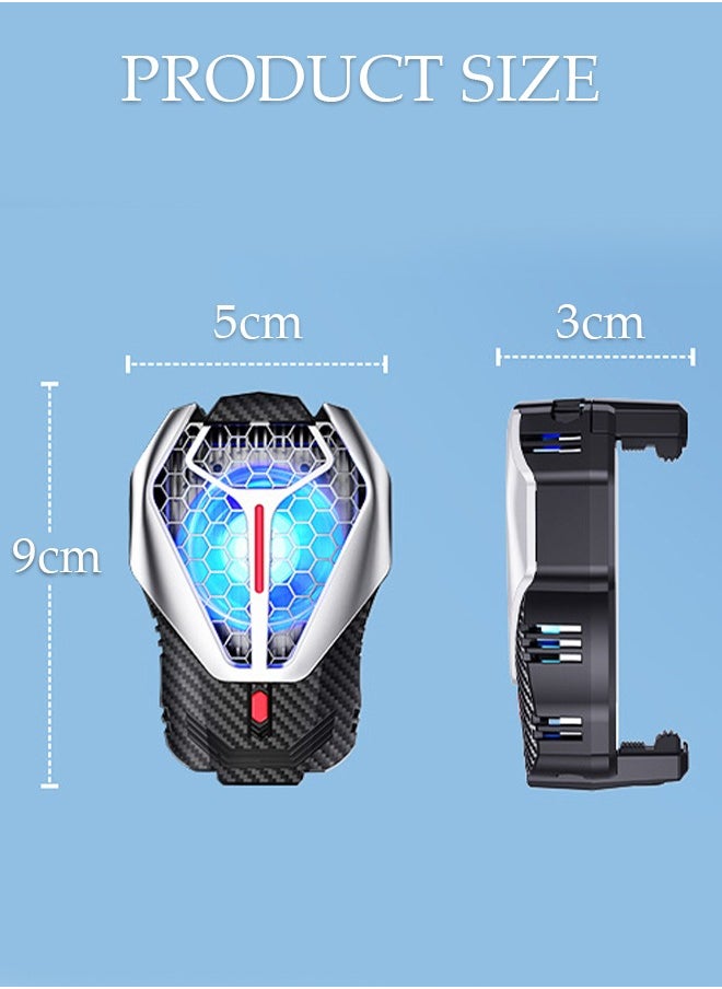 DUNISO Phone Cooler for Live Streaming and Gaming, Fast Phone Cooling Fan with Adjustable 3 Gear Wind Speed and Source Nipple, Fit All Types of iPhone Android Smartphones  - Image 4