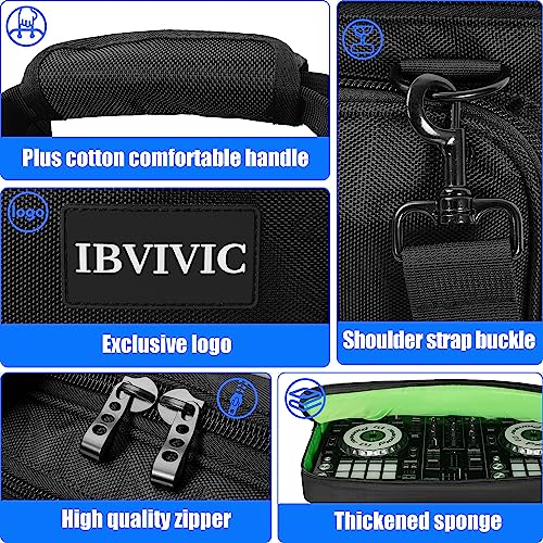 IBVIVIC حقيبة تخزين خفيفة الوزن لجهاز التحكم IBVIVIC تناسب Pioneer DDJ FLX6/RR/NI Traktor Kontrol S8/DDJ SX SX2 SX3/DDJ 800/DDJ 808 - Image 4