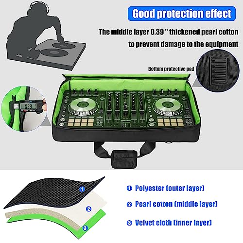 IBVIVIC حقيبة تخزين خفيفة الوزن لجهاز التحكم IBVIVIC تناسب Pioneer DDJ FLX6/RR/NI Traktor Kontrol S8/DDJ SX SX2 SX3/DDJ 800/DDJ 808 - Image 3