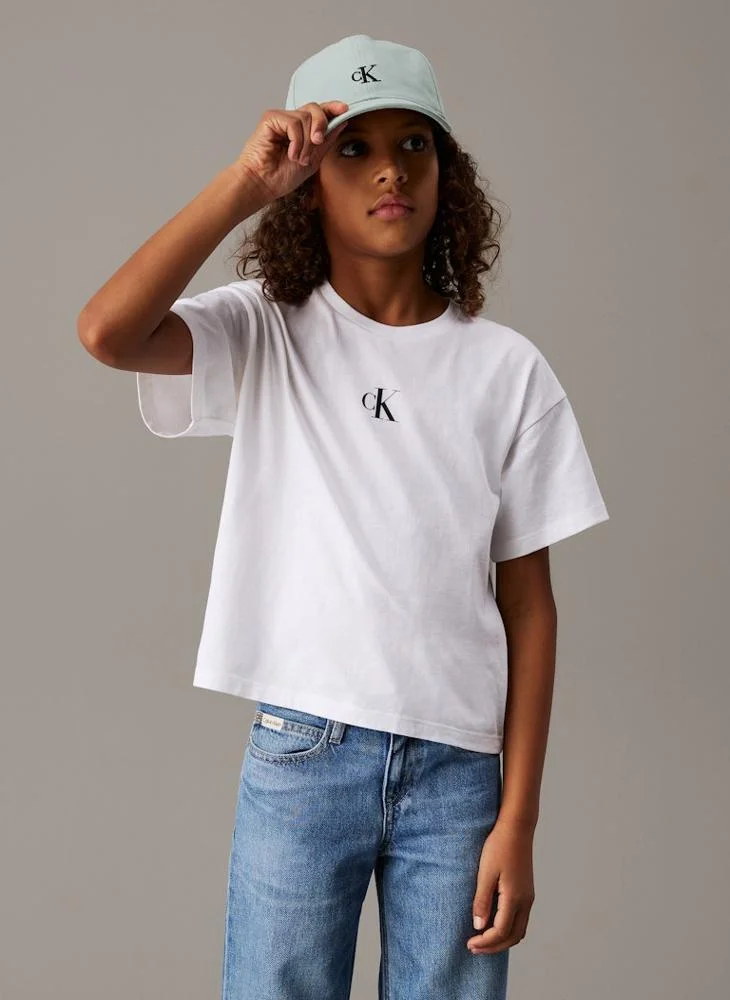 كالفن كلاين جينز Kids Logo Boxy T-Shirt