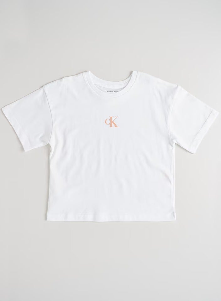 Calvin Klein Jeans Kids Logo Boxy T-Shirt - Image 1