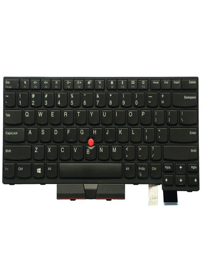 يو براند لوحة مفاتيح بديلة من ماركة U بتصميم أمريكي لأجهزة Lenovo ThinkPad T470 و T480 (لا تناسب أجهزة T470s و T470p و T480s و T480p) و A475 و A485 (بدون إضاءة خلفية). - Image 1