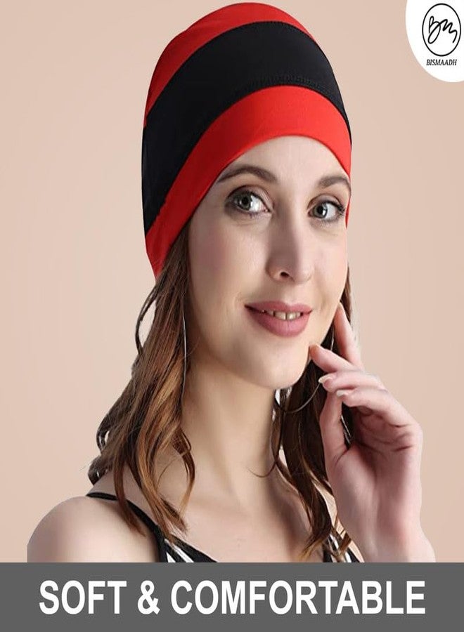 BISMAADH Cooling Sleep Skull Cap for Women Men - Helmet Liner Sweat Wicking Beanie Skullies Daily Working Cap Green Black - Image 5