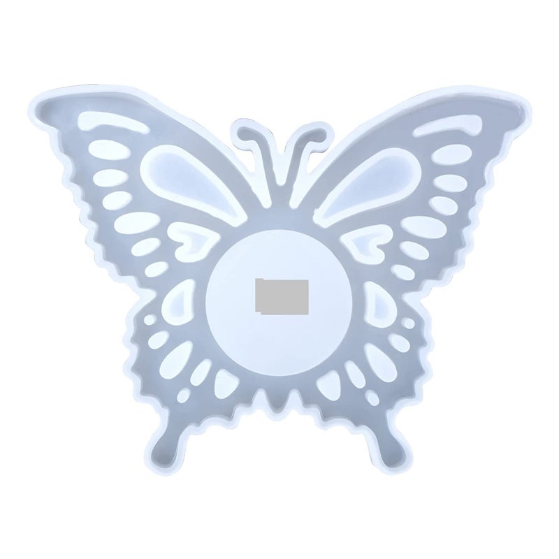 53ARTS Silicon Resin Tealight Holder Mold Butterfly Design and Lotus Flower Candle Mould Resin Making Epoxy Casting Craft Decor Room Table Office (Pack of 2)  - Image 4