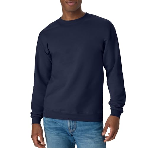 Hanes mens Ecosmart Sweatshirt Navy XLarge US - Image 1