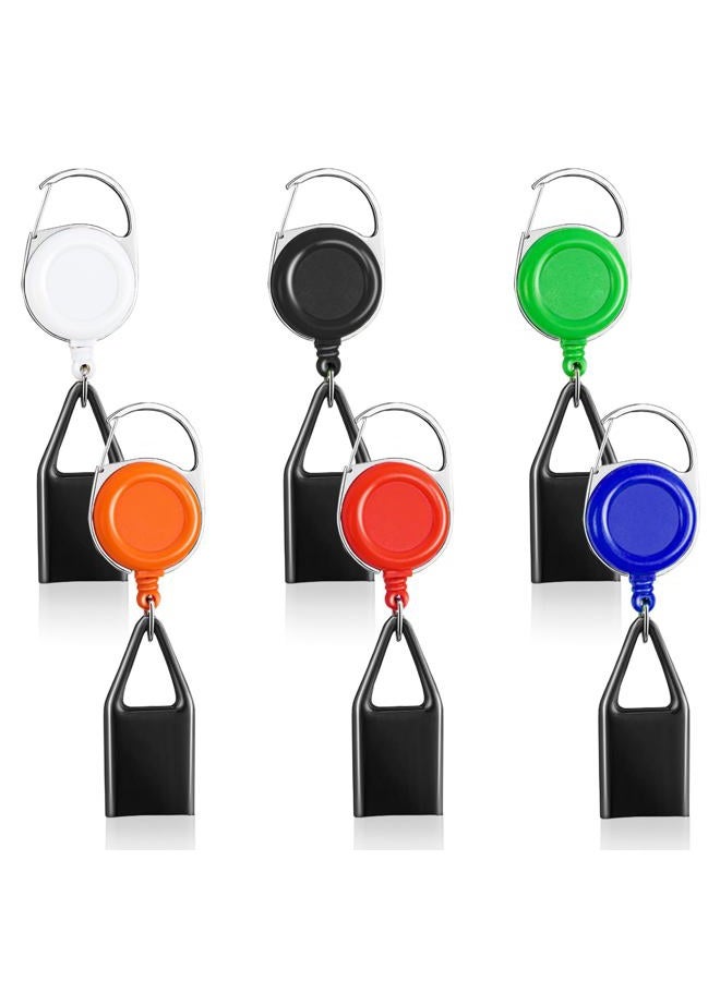 GTILE 6 Pcs Retractable Lighter Leash, Keychain Lighter Holder with Clip Classic Lighter Cover Single Clip for Convenience Multicolor Lighter Strap - Image 1