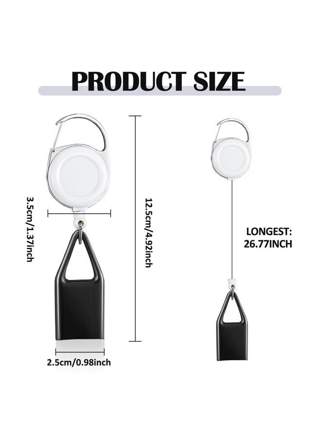 GTILE 6 Pcs Retractable Lighter Leash, Keychain Lighter Holder with Clip Classic Lighter Cover Single Clip for Convenience Multicolor Lighter Strap - Image 2
