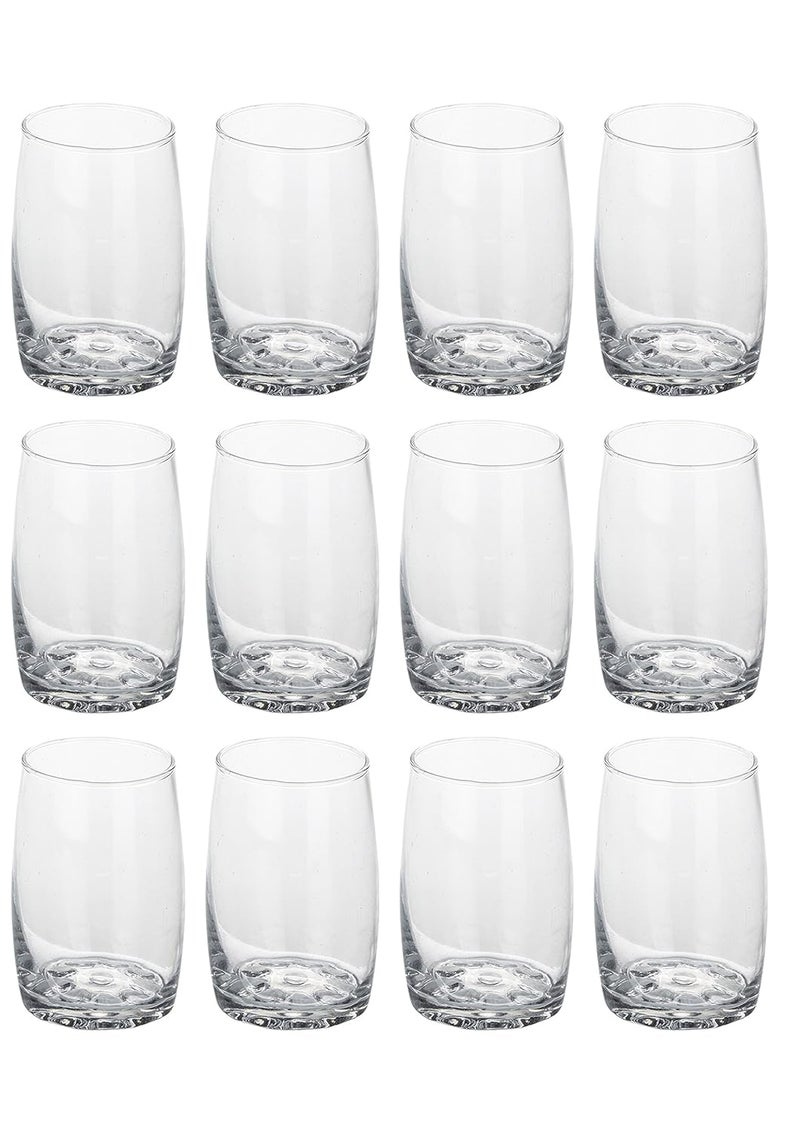 Somil Glass and Bottle Water Other Hot Cold Beverage Serving Set for Home Bar Restaurant 12 Glasses 1 Lt Bottle Green Transparent - Image 3