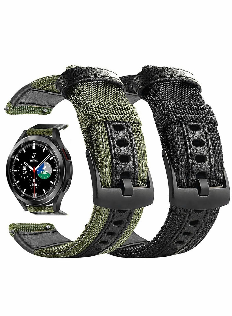 KASTWAVE 20mm Nylon Strap Compatible for Samsung Galaxy Watch 4 40mm 44mm/ for Galaxy Watch 4 for Classic 42mm 46mm - Image 1