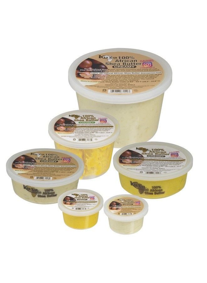 Kuza زبدة الشيا الأفريقية النقية بنسبة 100% مع لون بوروتو الأصفر الصلب، 8 أونصة، مرطب للشعر والبشرة والأظافر - Image 5