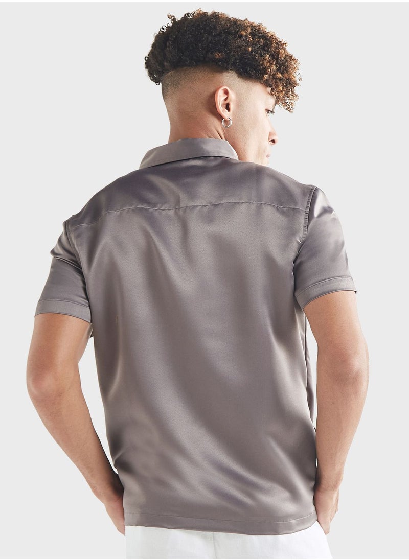 FAV Zip Through Regular Fit Shirt  - Image 2