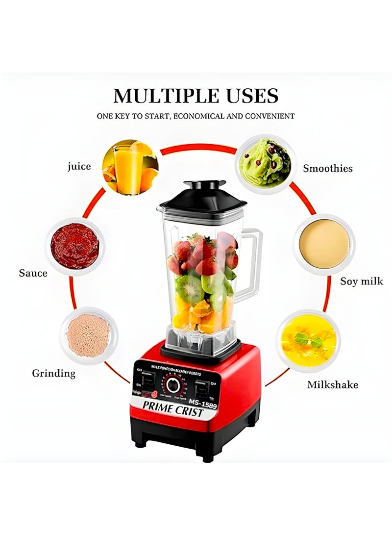 PRIME CRIST High-Power Multi-Function Blender – 5500W, 2.5L, Stepless Speed Control , MS-1589 - Image 2
