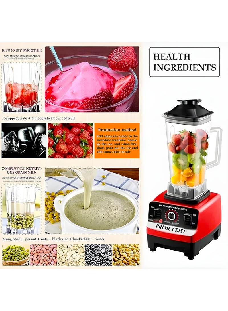 PRIME CRIST High-Power Multi-Function Blender – 5500W, 2.5L, Stepless Speed Control , MS-1589 - Image 3