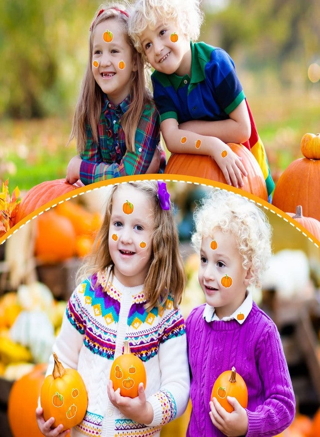 Hotop 480 Pcs Pumpkin Stickers for Kids Fall Thanksgiving Autumn Farmhouse Rustic Pumpkin Buffalo Plaid Stickers for Fall Thanksgiving Party Classroom Decor(Fresh Style) - Image 5
