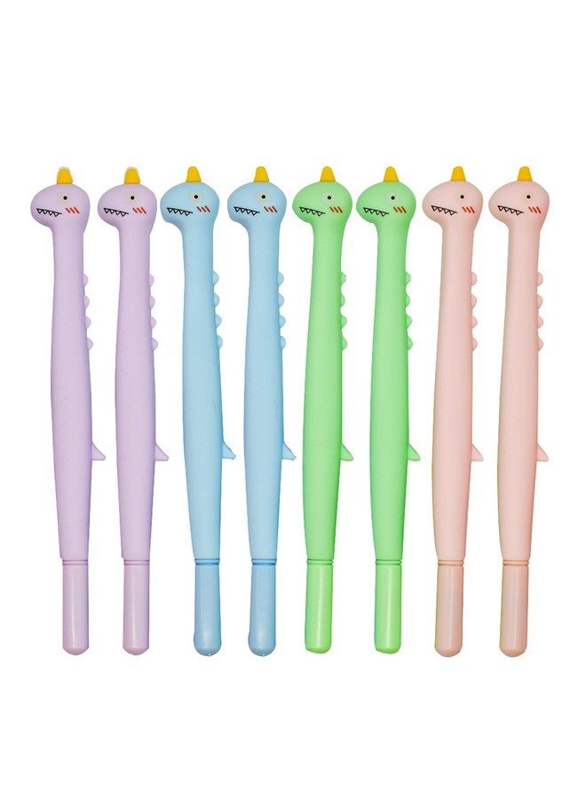 Maydahui 12 Pcs Cute Horned Dinosaur Gel Pens Fun Dino Writing Pens Black Ink For Students Teenage Classmates Shcool Supplies Stationery Desk Decor Birthday Gift - Image 1