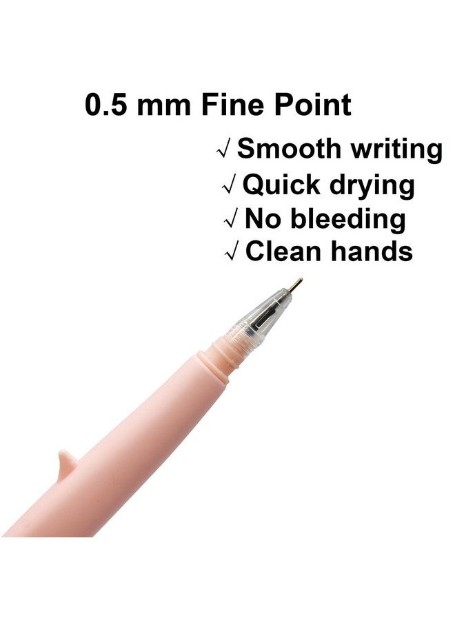 Maydahui 12 Pcs Cute Horned Dinosaur Gel Pens Fun Dino Writing Pens Black Ink For Students Teenage Classmates Shcool Supplies Stationery Desk Decor Birthday Gift - Image 3