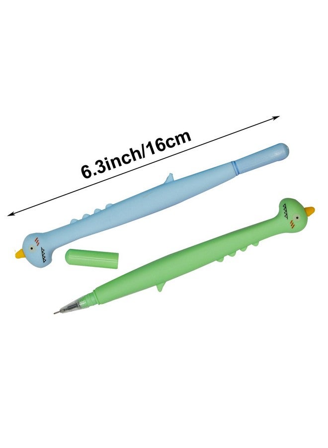 Maydahui 12 Pcs Cute Horned Dinosaur Gel Pens Fun Dino Writing Pens Black Ink For Students Teenage Classmates Shcool Supplies Stationery Desk Decor Birthday Gift - Image 2