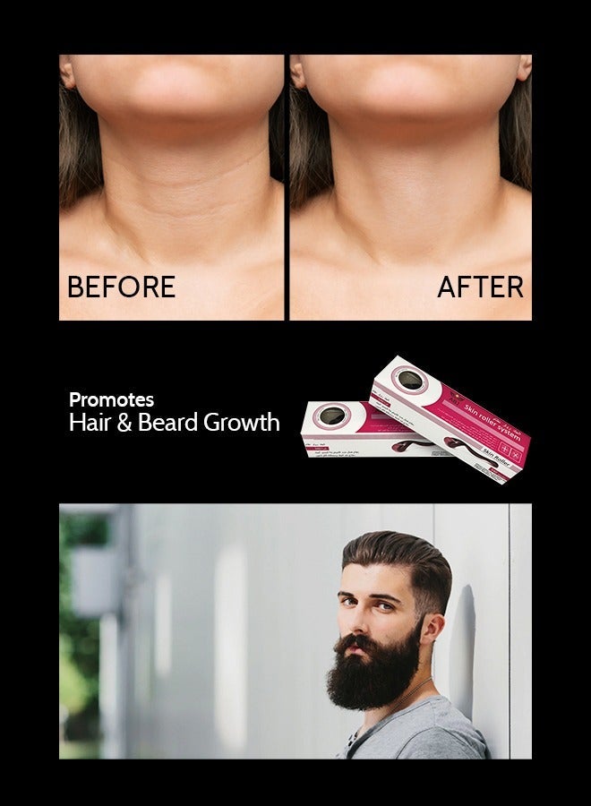 أيه بي جي بكرات الجلد لنمو الشعر - 540 microneedles نظام العناية بالبشرة - Image 3