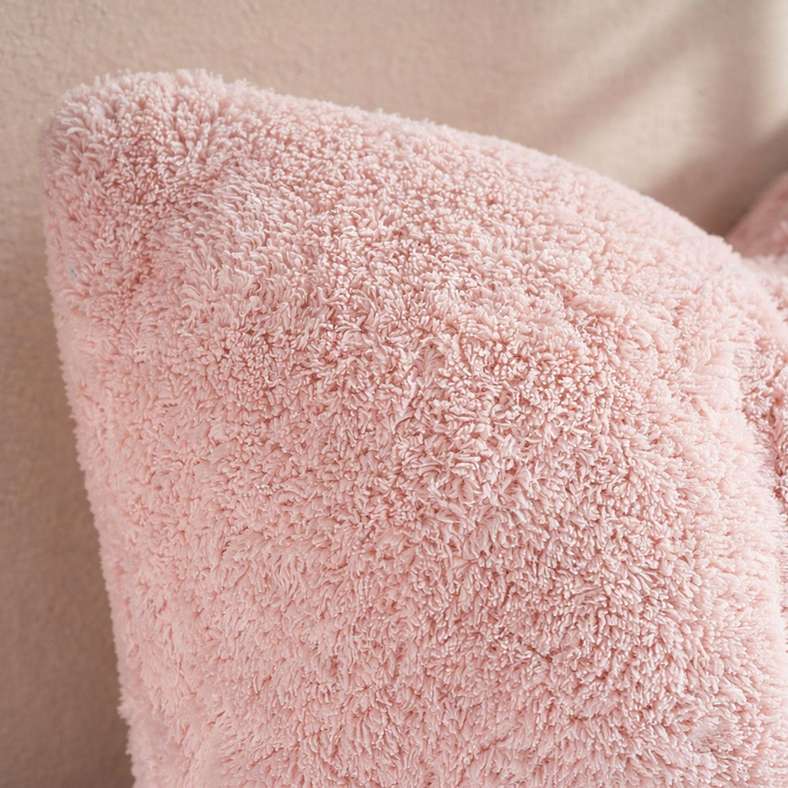 Pan Home Bow Shape Fur Pillow 50x40cm - Pink - Image 2