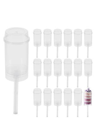 SYOSI 20Pcs Cake Pop Shooter, Plastic Cake Stand, Clear Cake Holders Push Ice Cream Containers with Lids Base and Sticks for Bakery Cake Shop Ice Cream Baking Molding - pzsku/ZC83E5C30C8F018AAB417Z/45/_/1695886226/ada03b70-aca1-46de-a294-541c6ba1eaba