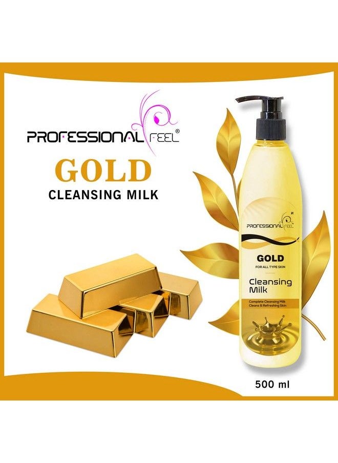 professional feel - Gold Cleansing Milk For All Skin Type (Smooth Soft & Clean Skin) Healthy & Brightening - Image 1