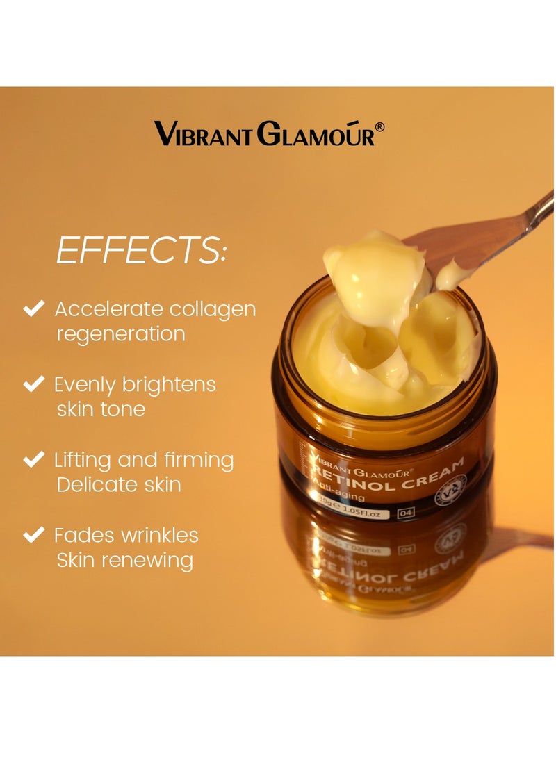 فايبرنت جلامور مجموعة فيبرانت جلامور ريتينول كريم وسيروم وتونر للوجه - Image 3