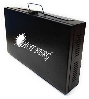 Hot Berg Big XXL Size HOTBERG Foldable Briefcase Style Charcoal Barbecue and Tandoor Grill Barbeque Stand for Outdoor Picnic Camping and Traveling