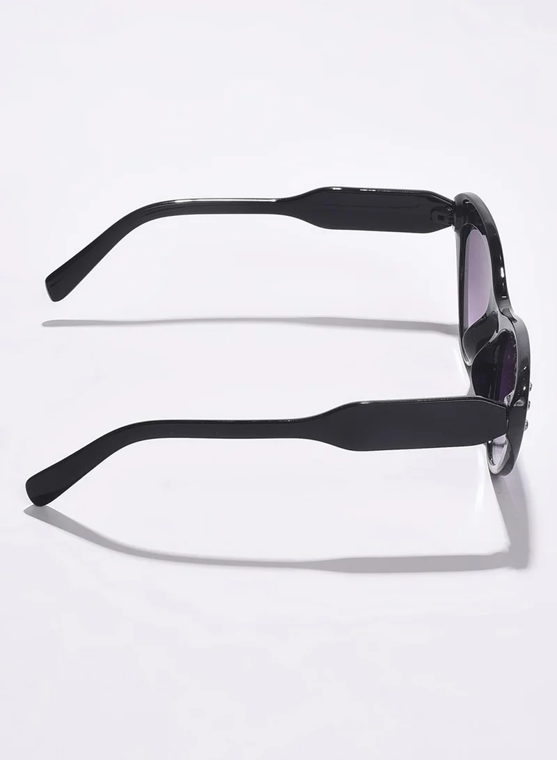 Haute Sauce Black Lens Black Cateye Sunglasses