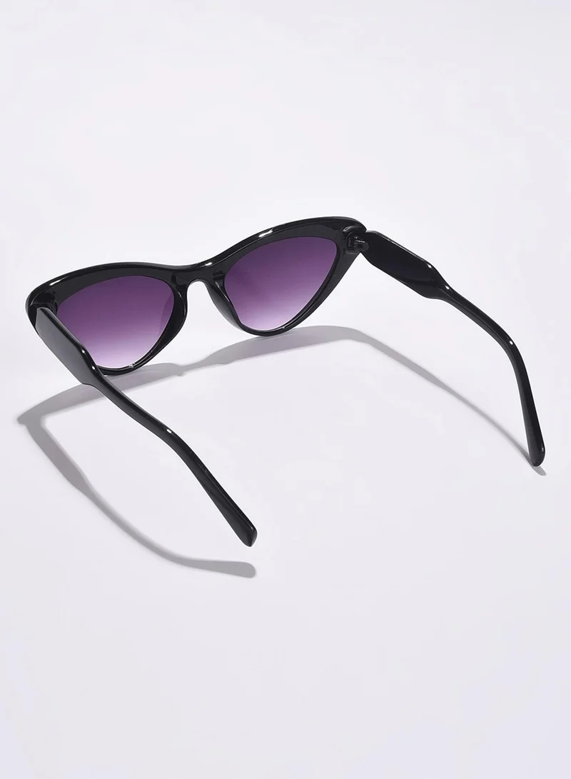 Haute Sauce Black Lens Black Cateye Sunglasses