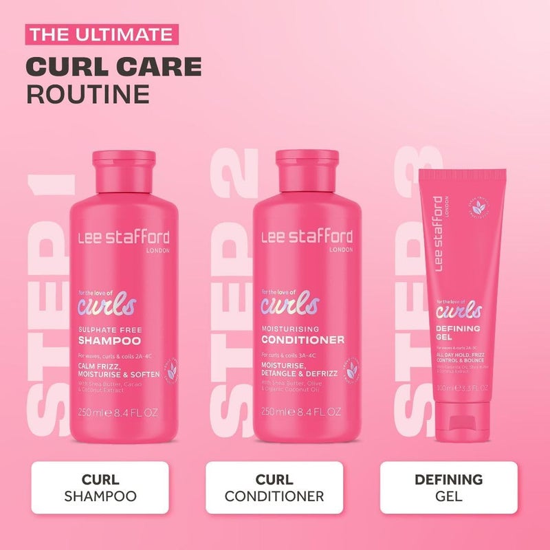 Lee Stafford For The Love Of Curls Defining Gel - Lightweight Curl-Enhancing Gel for Waves & Curls with Frizz Control & Hydration - 100ml - Image 4