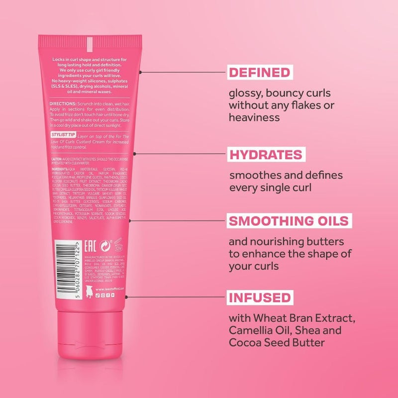 Lee Stafford For The Love Of Curls Defining Gel - Lightweight Curl-Enhancing Gel for Waves & Curls with Frizz Control & Hydration - 100ml - Image 3